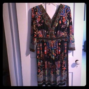 Women’s ECI paisley boho dress